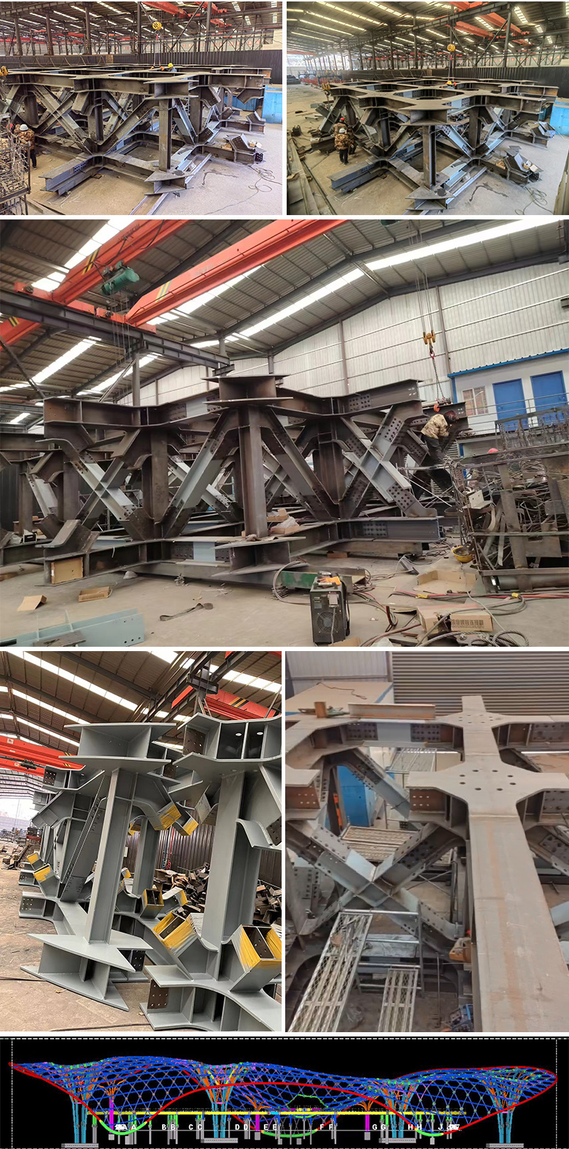 三峡恒基能脉瓜州70万千瓦“光热储能+”东吸热塔景泰钢结构项目